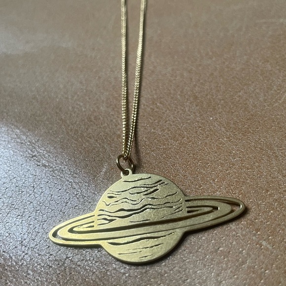 Jewelry - Brass 🪐 Saturn necklace